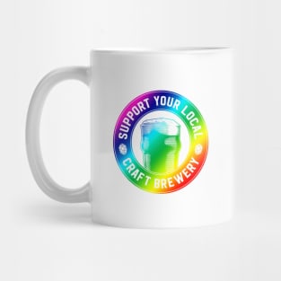 Support Your Local Craft Brewery (rainbow) Mug